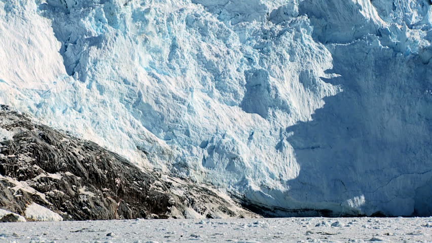 Spectacular Glacial Calving Royalty-Free Stock Footage #1640755