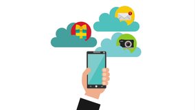 cloud computing , video animation - Powered by Shutterstock - Get 15% off with code: PIKWIZARD15