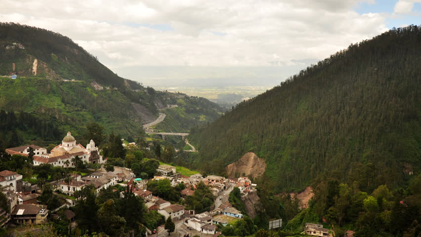 Time lapse in Guapulo, a small neighborhood of Quito,Ecuador