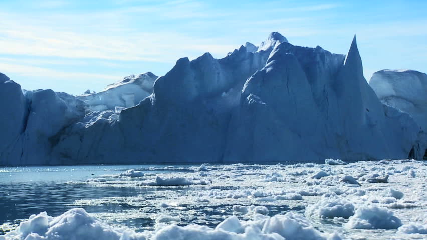 Large Iceberg Adrift in the Arctic Royalty-Free Stock Footage #1641187
