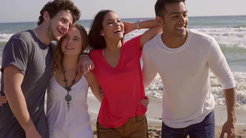 Young People On The Beach