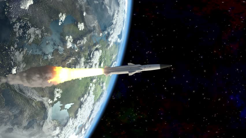 Rocket flies into space | Shutterstock HD Video #16424152