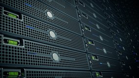 Seamlessly looping animation of rack servers in data center - Powered by Shutterstock - Get 15% off with code: PIKWIZARD15