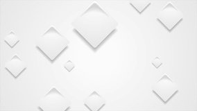 Abstract grey paper squares motion background. Seamless loop graphic design. Video animation Ultra HD 4K 3840x2160