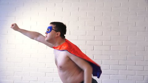 fat funny superhero