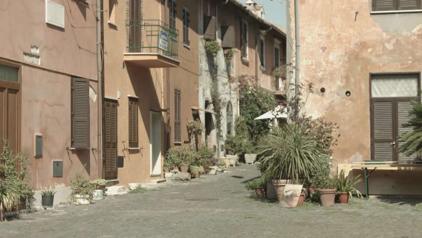 Piazza in Ostia Antica (Ancient Ostia) - Rome - Italy