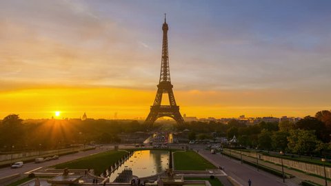 4k Timelapse Of Paris At の動画素材 ロイヤリティフリー Shutterstock