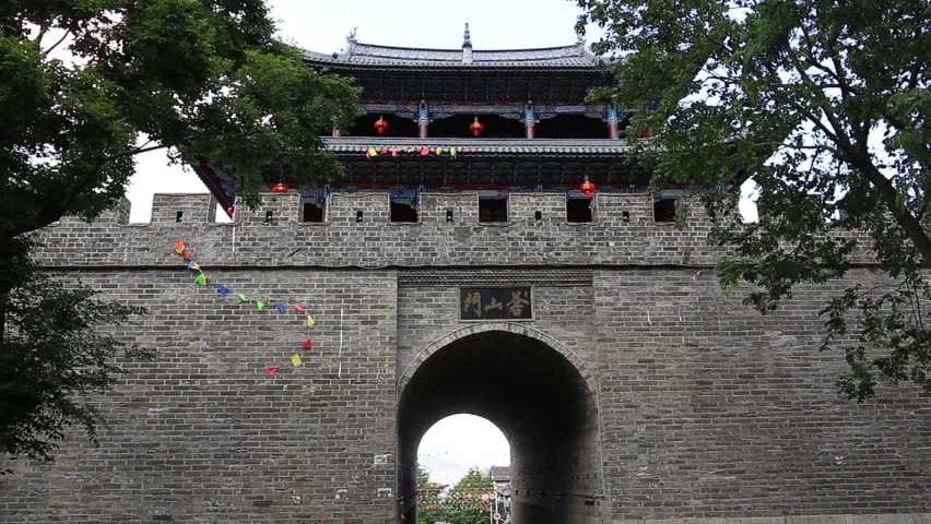 The West Gate in Dali old town,Dali City,Yunnan Province,China,May 2016,The Dali old town is one of the most popular tourist destinations in Yunnan, 