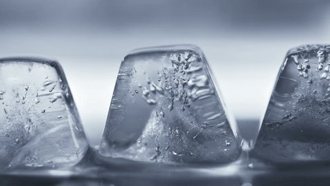 Thawing Ice Cube Closeup Timelapse 4k Stock Footage Video (100% Royalty ...