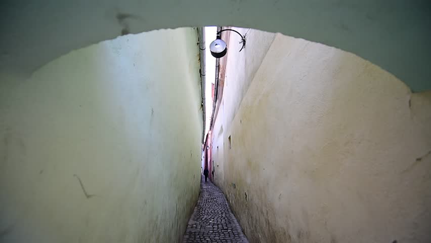Rope Street or String Street, the narrowest street in Transylvania