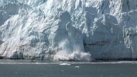 Ice Falling off a Glacier