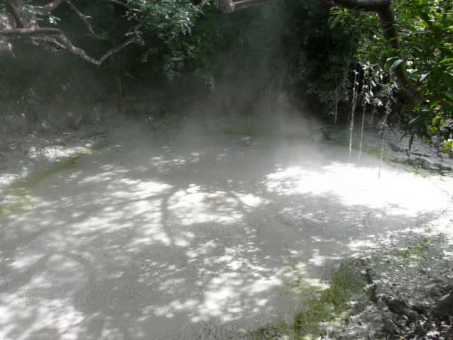 Boiling mud pot in Rincon de la Vieja national park, Costa Rica