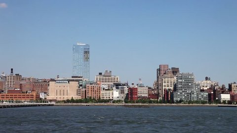 View of New York skyline from the Hudson