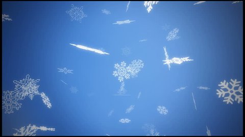 falling snow - loopable snowing background