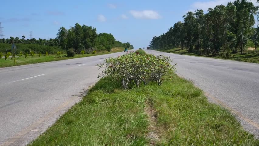 CUBAN EMPTY HIGHWAY - FEBRUARY 2016