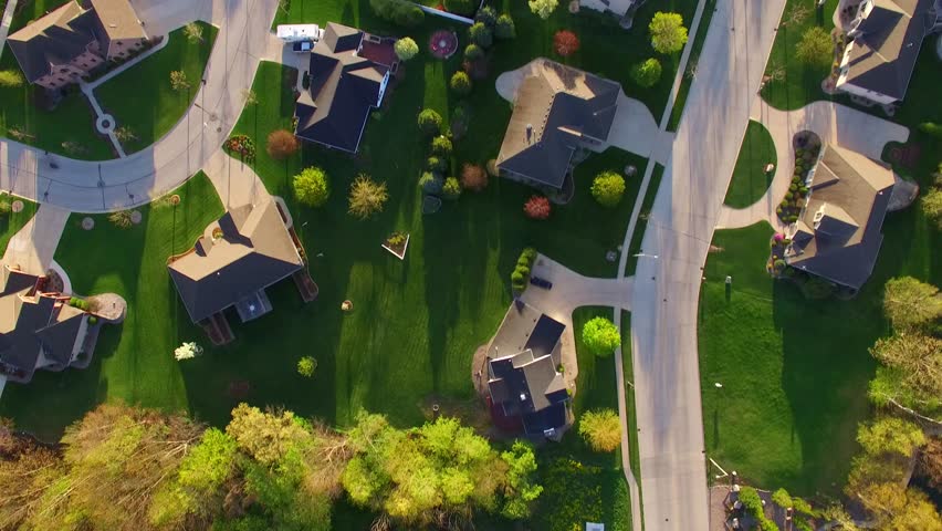 Beautiful, Suburban Neighborhoods with Stunning Stock Footage Video ...