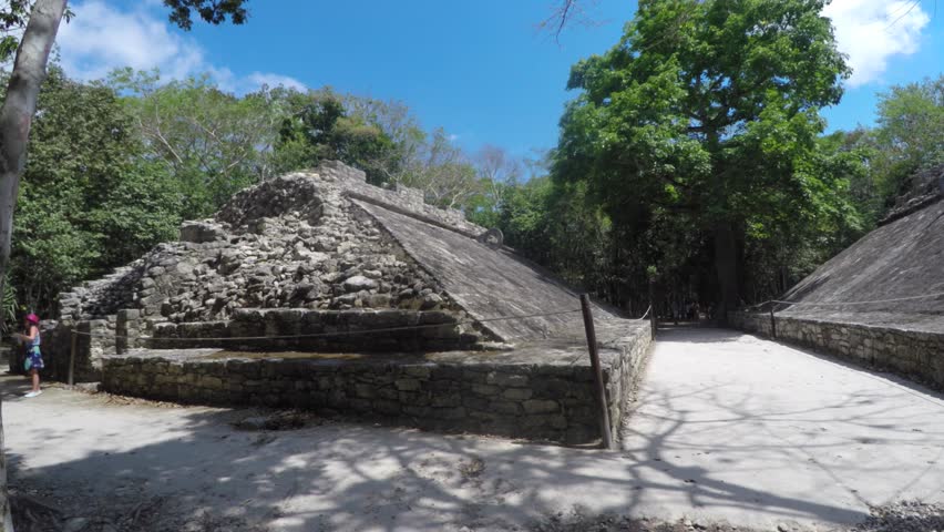 The amazing ancient Mayan ruins in Coba near Cancun Mexico