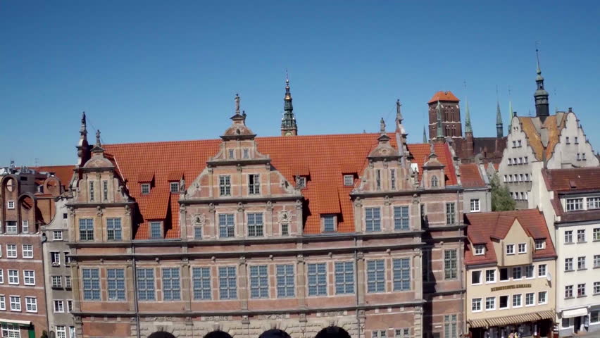 Aerial view of Gdansk, Poland.