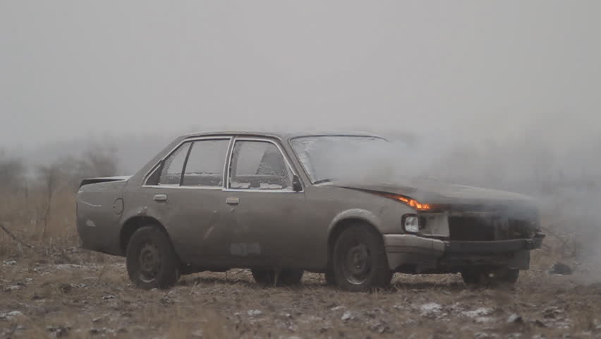Car in the Smoke Stock Footage Video (100% Royalty-free) 16625023