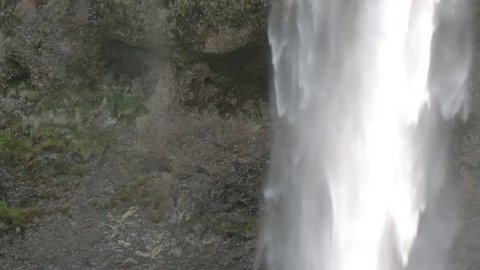 Waterfall Seljalandsfoss Iceland Detail