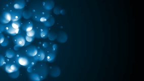 Bright blue shiny sparkling lights abstract design. Video animation Ultra HD 4K 3840x2160