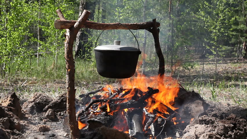 The Fire Near The Camp Stock Footage Video 100 Royalty Free 16681630 Shutterstock