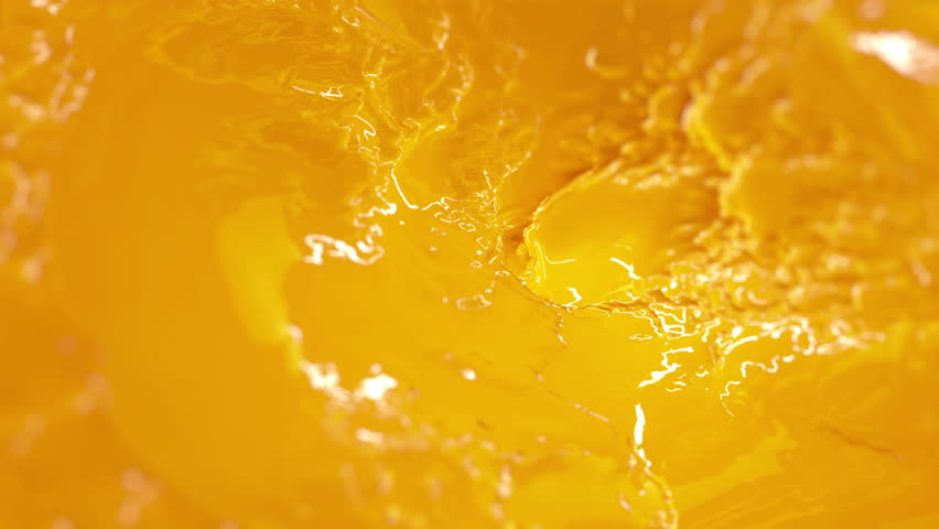 Orange Juice flow. Seamless Loop. Series from 1 to 10.