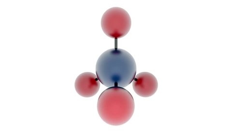 ch4. Methane. Methanum. 3d rendered model. Isolated on white. With alpha channel.
