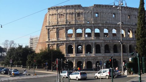 Colosseum or Coliseum, also known as the Flavian Amphitheatre, is an oval amphitheatre in the centre of the city of Rome, Italy. Built of concrete and sand, it is the largest amphitheatre.