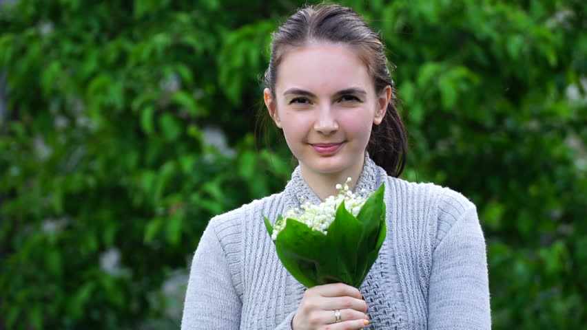 smelling lily of the valley