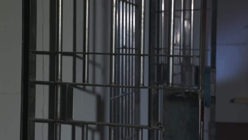 Modern Prison or Jail Scene - prisoners moving in