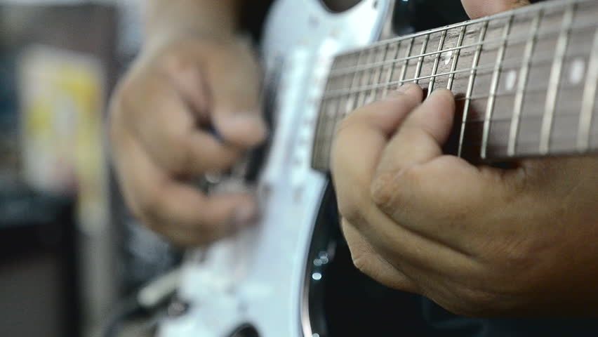 Close Up Hands Playing Electric Stock Footage Video 100 Royalty Free Shutterstock