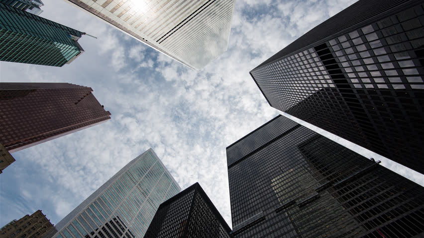 The Financial district of Toronto.