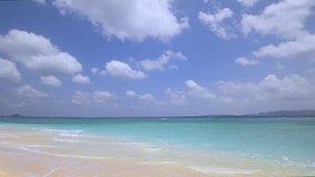 Beautiful beach in Okinawa Japan