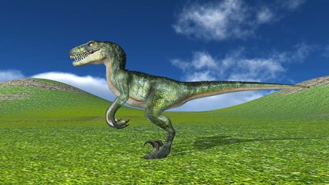 3D CG rendering of a dinosaur