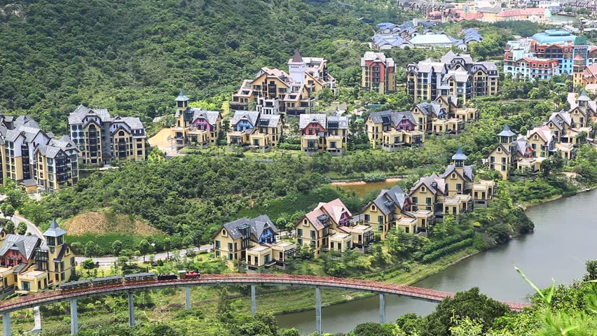 Europe style houses in Shenzhen, one of the most rich areas in south China.