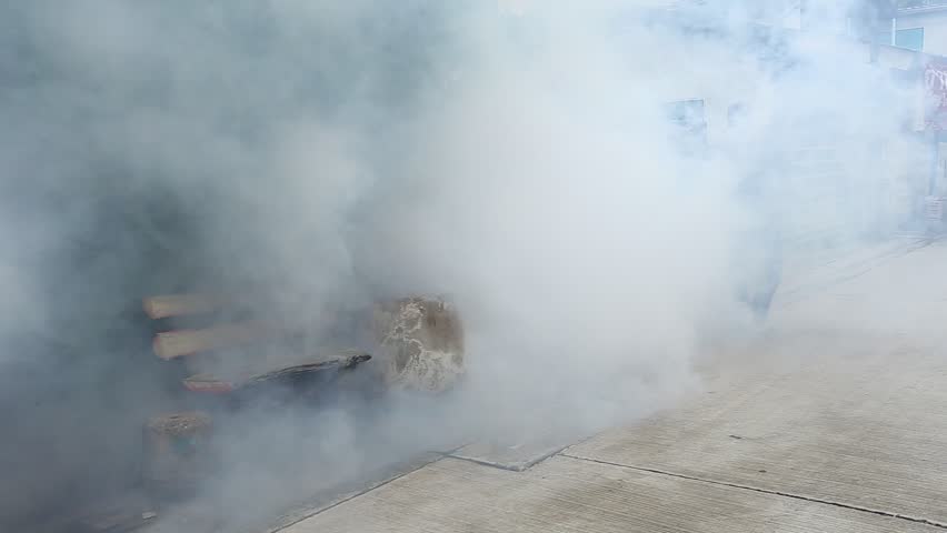 fumigate mosquito-killing to prevent disease in Thailand