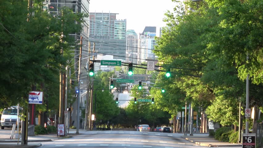 street view atlanta downtown - Stock Footage Video (100% Royalty-free