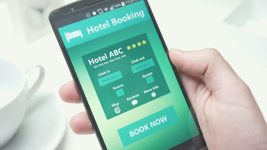 booking-a-hotel-room-directly-stock-footage-video-100-royalty-free