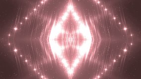 VJ Fractal red kaleidoscopic background. Background red motion with fractal design. Disco spectrum lights concert spot bulb. Light Tunnel.