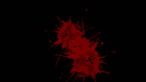 4k Blood Liquid Splash Flyingabstract Water Stock Footage Video (100% ...