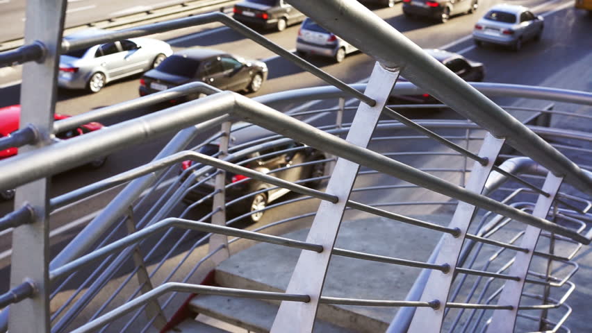 Long queue of cars stuck in traffic jam on road, overpopulation, air pollution