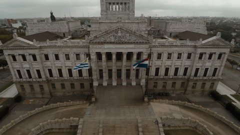 Uruguay - March 16, 2015: Palacio Legislativo, meeting place of the Uruguayan Parliament, Montevideo, Uruguay