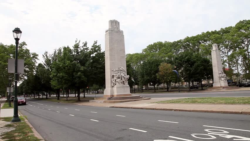 Columns in Philadelphia, Pennsylvania, USA