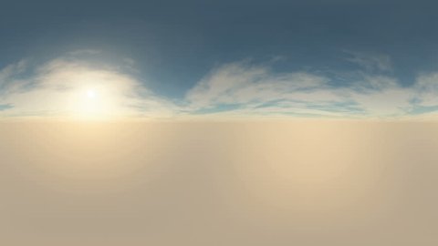 360 degree Panoramic Sky and Clouds. ready for use in 3D environment mapping and 360VR