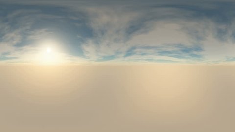 360 degree Panoramic Sky and Clouds. ready for use in 3D environment mapping and 360VR