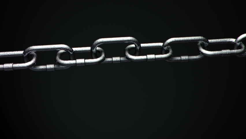 4k Metal Chain links going limp then tightened until the weakest link explodes Royalty-Free Stock Footage #16896064