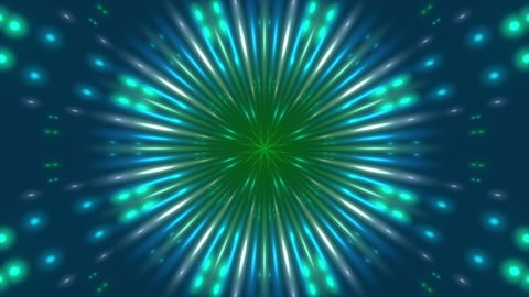green and blue background and flowing light, loop