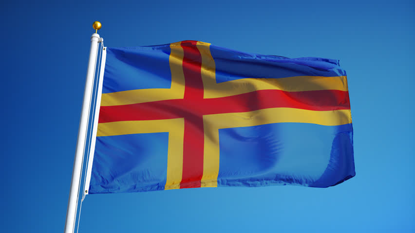 Aland Islands Flag Waving In Stock Footage Video 100 Royalty Free Shutterstock