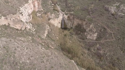 The beautiful  El-Al Waterfall in  the Golan Heights, Israel